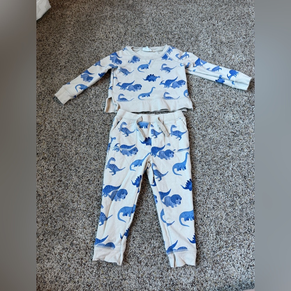 Angel Dear Toddler Dinosaur Sweatshirt & Jogger Set - Size 2T